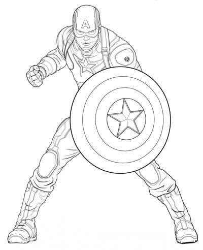 Captain America Fighting Värityskuva