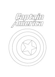 Captain America Symbol Värityskuva