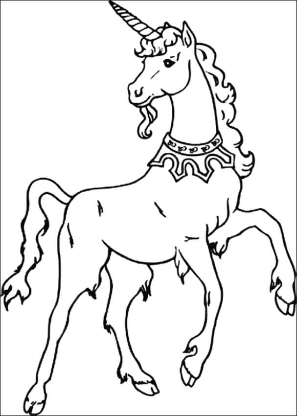 Oldẻ Unicorn Värityskuva