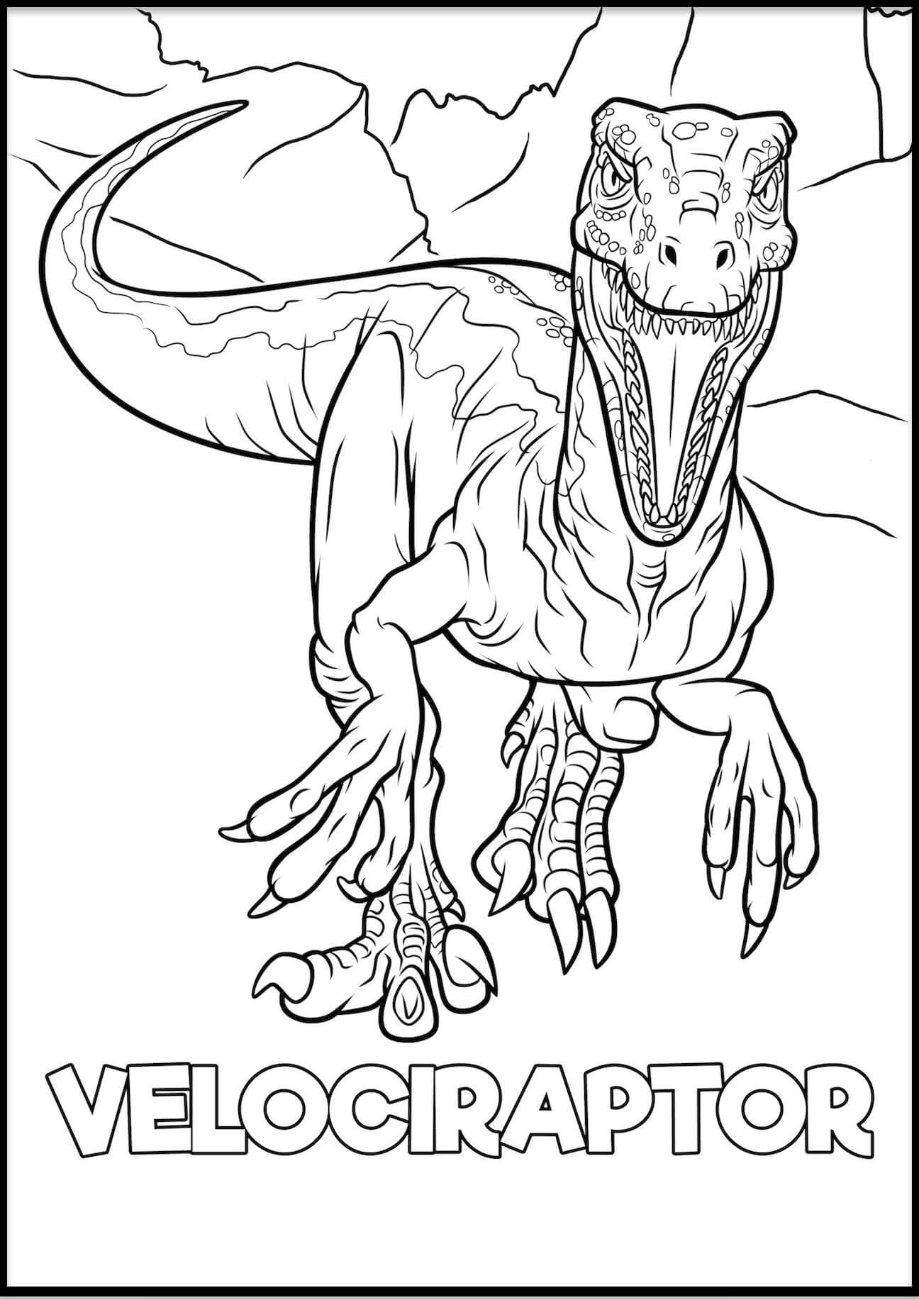 Velociraptor Värityskuva