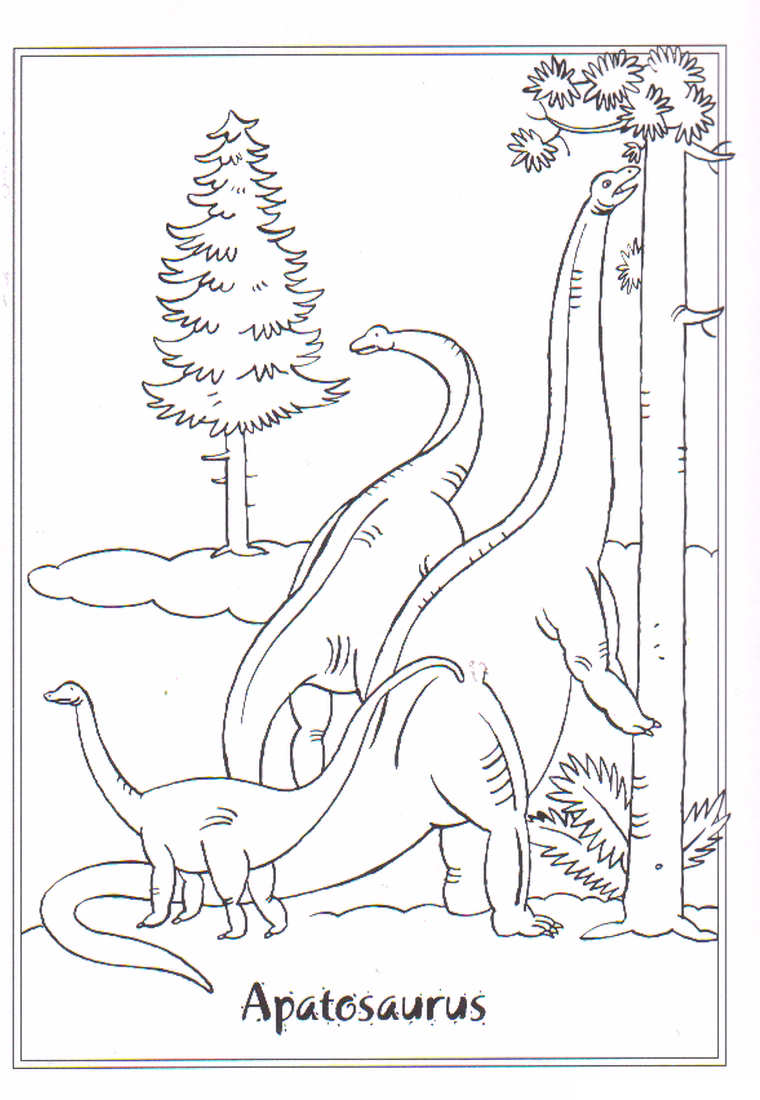 Apatosaurus Värityskuva