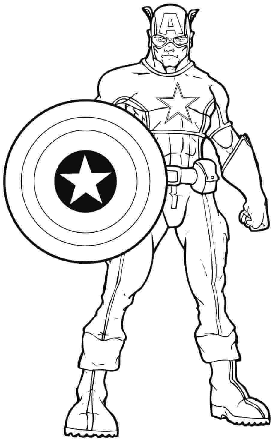 Cool Captain America sarjakuva Värityskuva