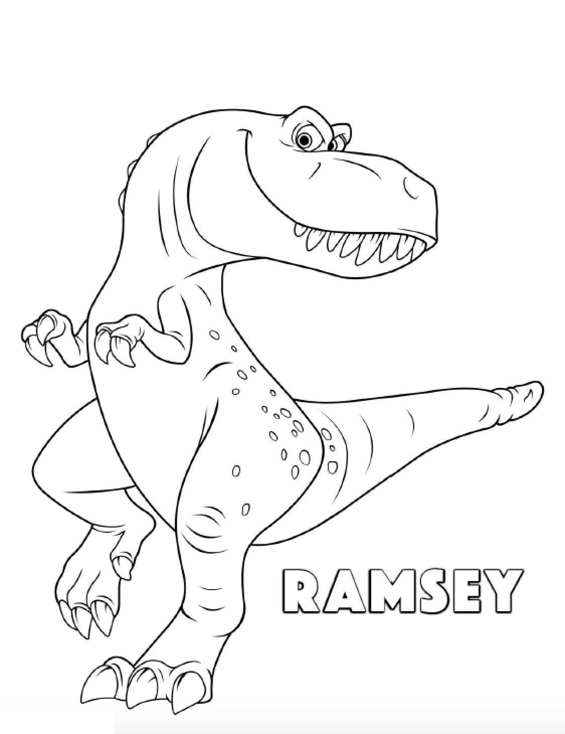 Dinosaur Ramsey Värityskuva