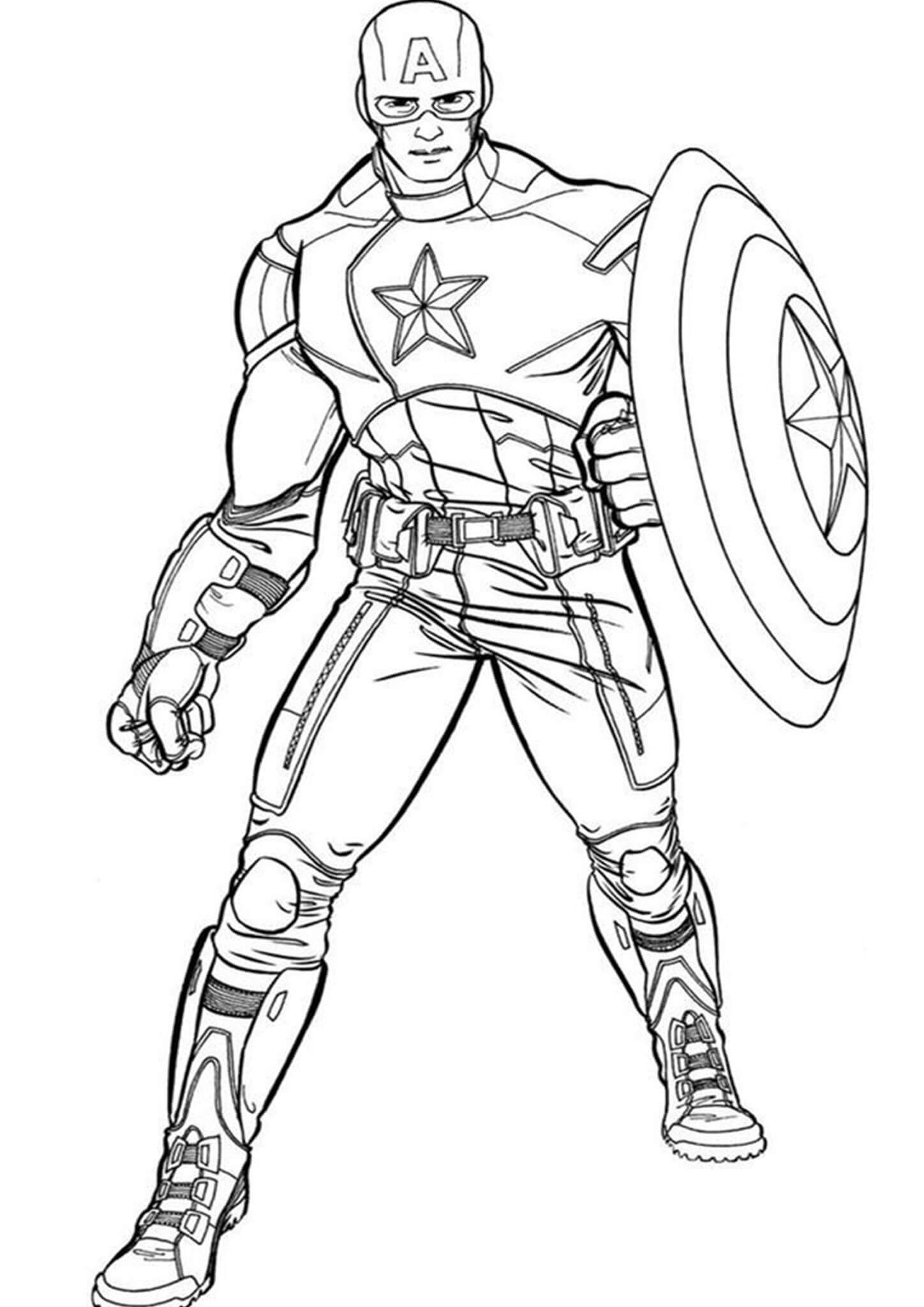 Great Captain America Värityskuva