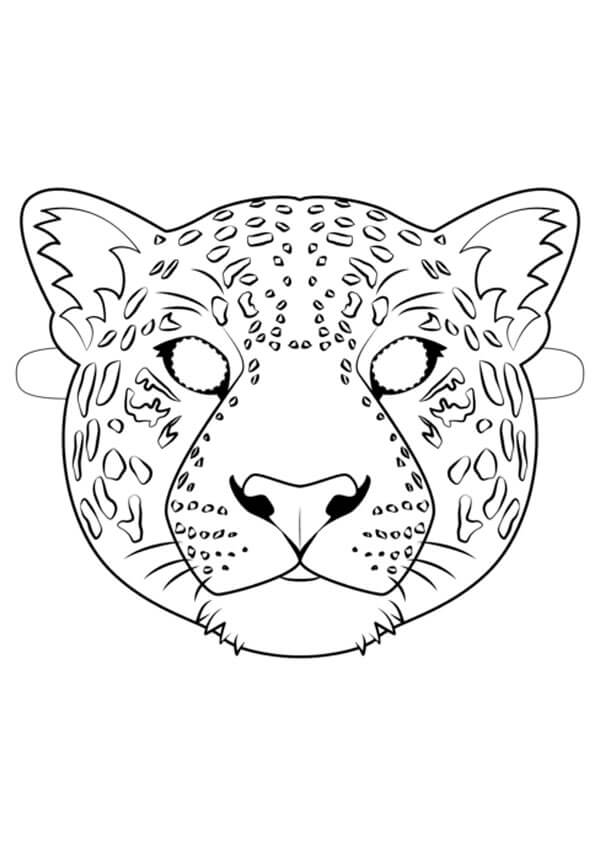 Jaguar naamio Värityskuva