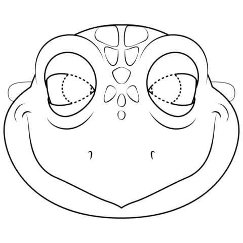 Kilpikonnan naamio Värityskuva