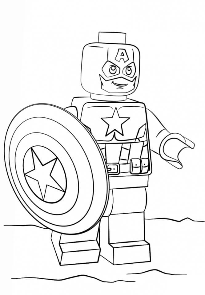 Lego Captain America kavely Värityskuva