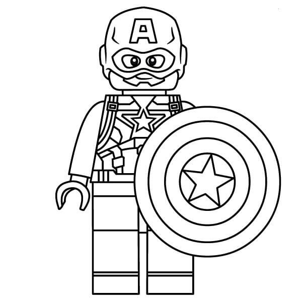 Lego Captain America Värityskuva