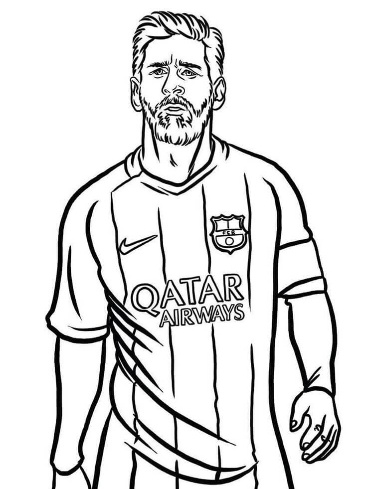 Lionel Messi komeassa Värityskuva
