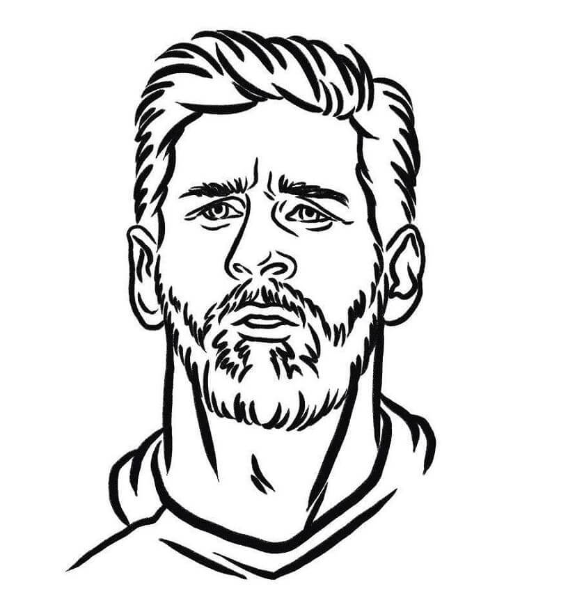 Lionel Messi coloring page