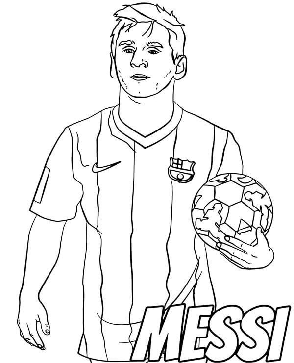 Messi numero 10 Värityskuva