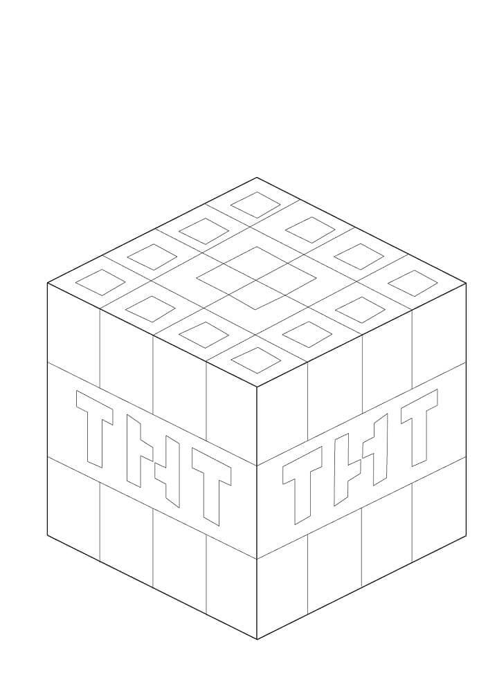 Minecraft TNT Värityskuva