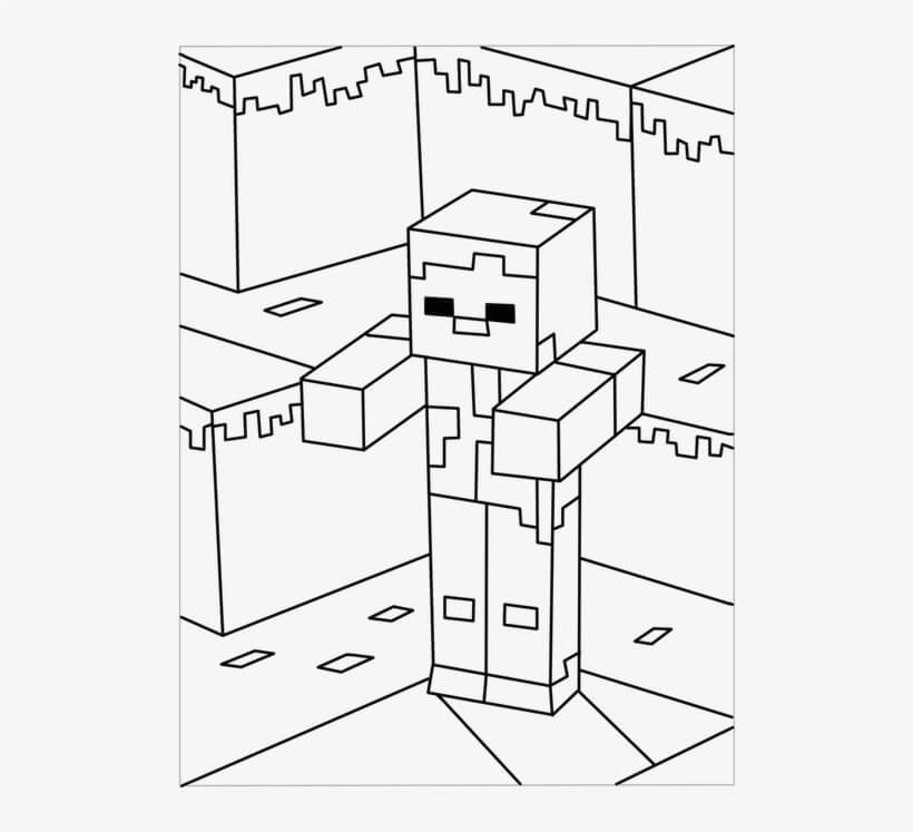 Minecraft Zombie Värityskuva