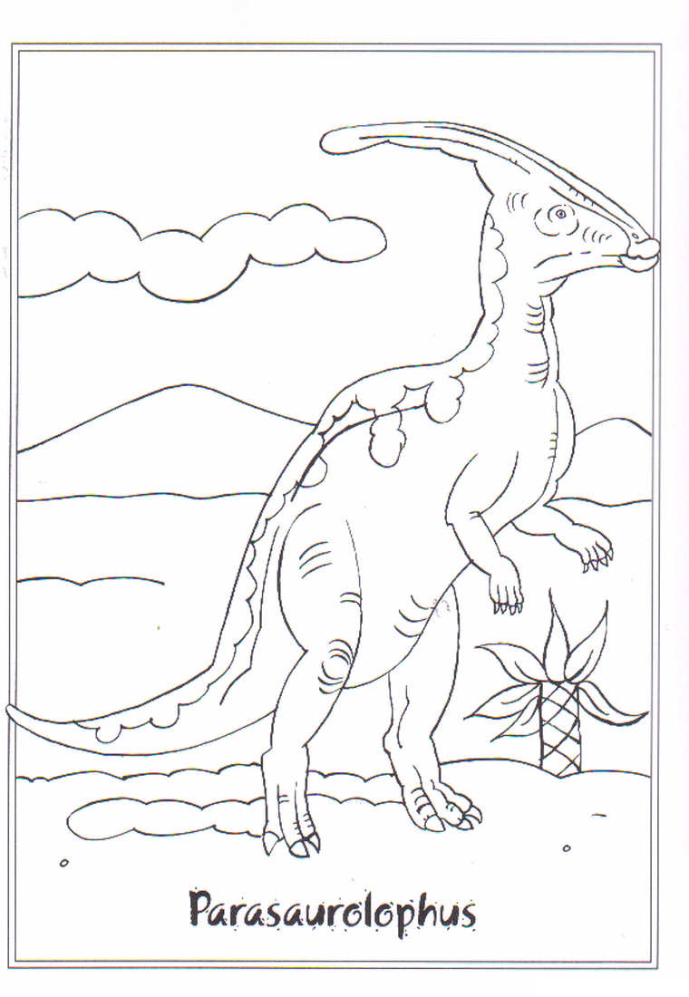 Parasaurolophus Värityskuva