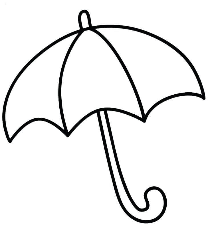 Perus sateenvarjo Värityskuva