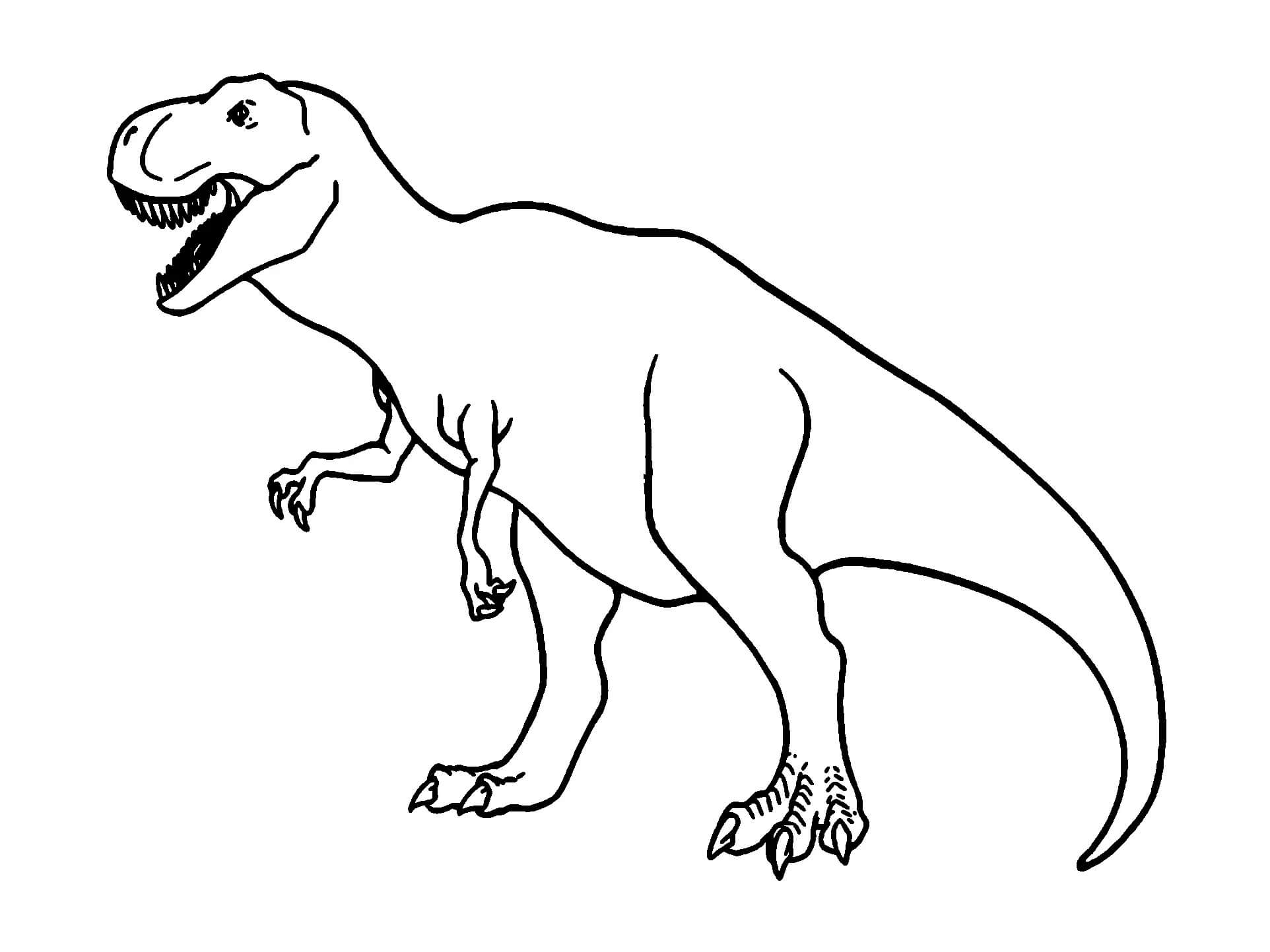 Piirustus T-Rex Värityskuva