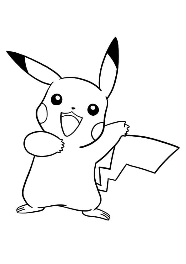 Pikachu kättelee Värityskuva