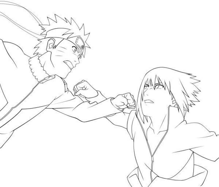 Sasuke Plan d Naruto Värityskuva