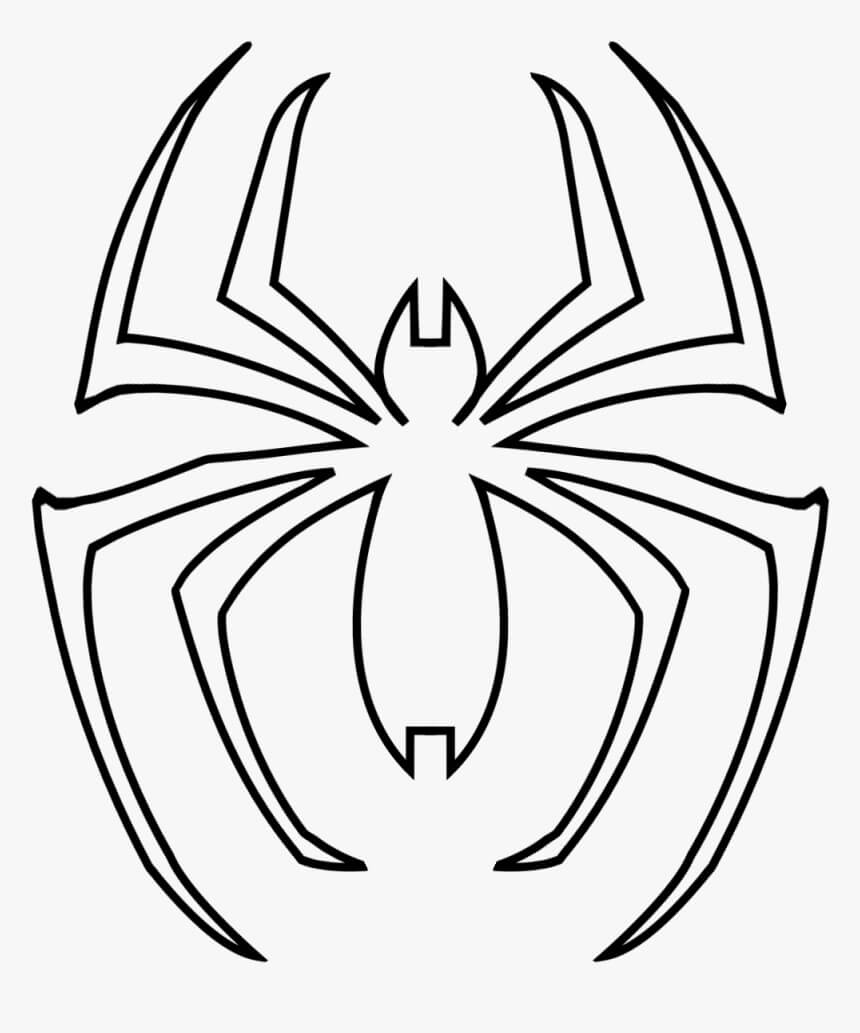 Spiderman Logo Värityskuva