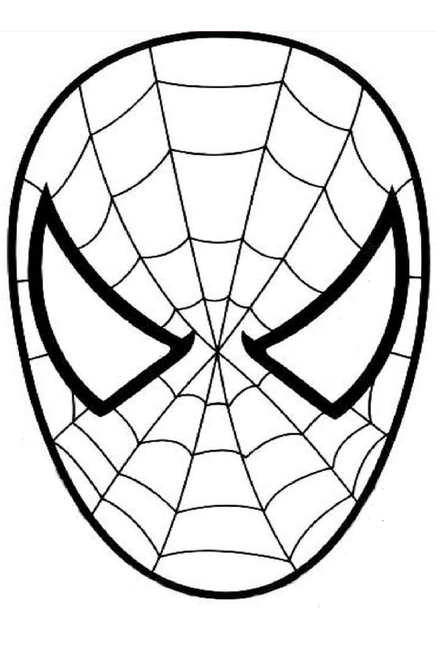 Spiderman naamio Värityskuva