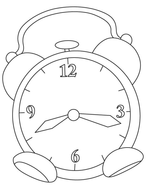 Tulostettava kello Värityskuva