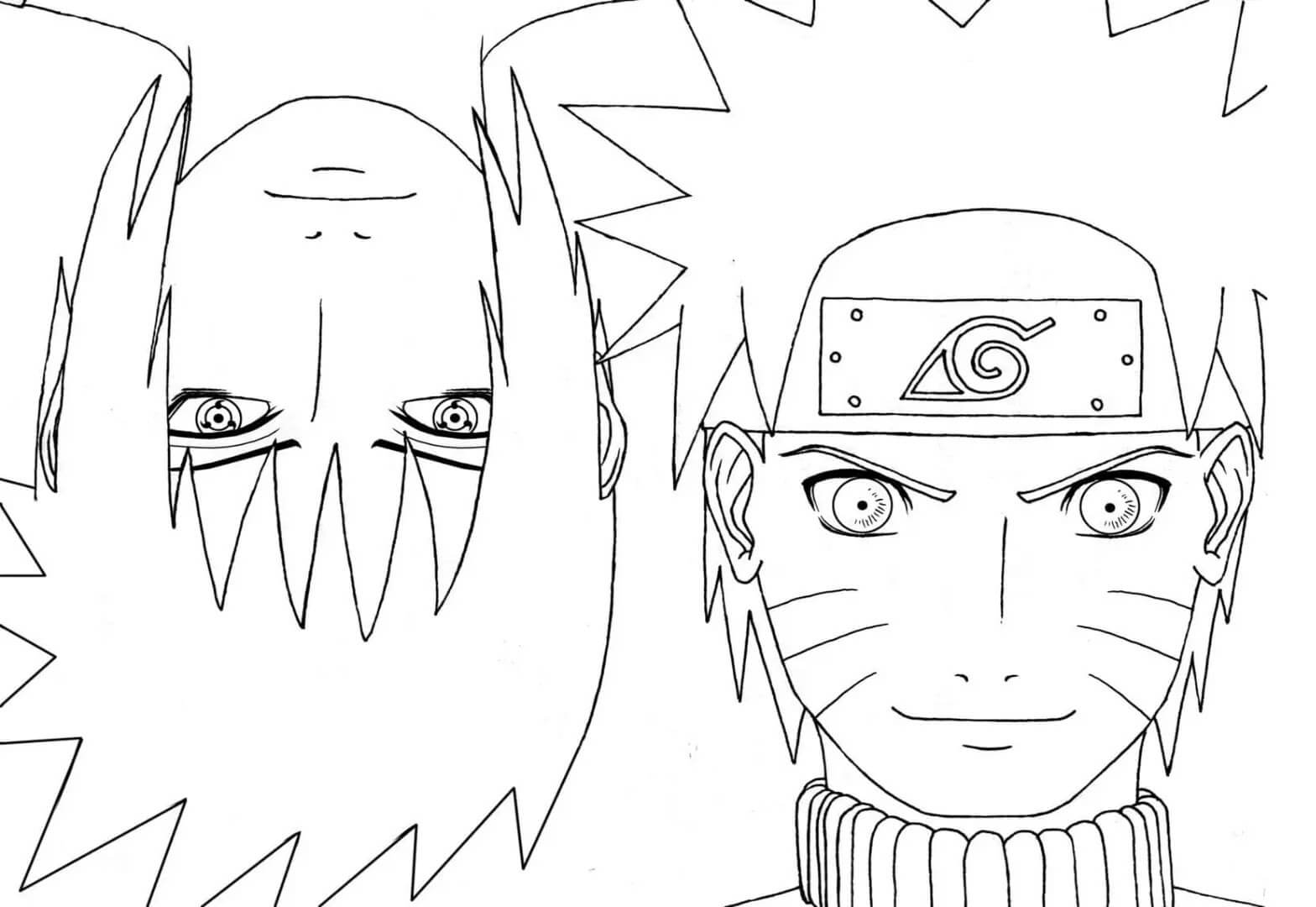 Viisaus f Sasuke Suunnitelma d Naruto Värityskuva