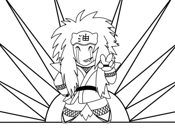 Jiraiya on Naruton pääopettaja Värityskuva