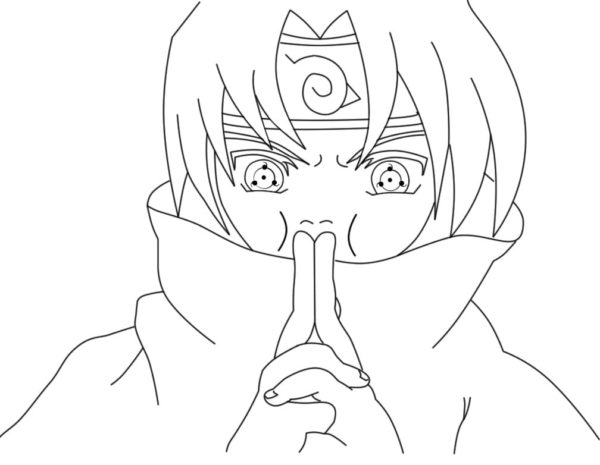Naruto anime värityssivu Värityskuva