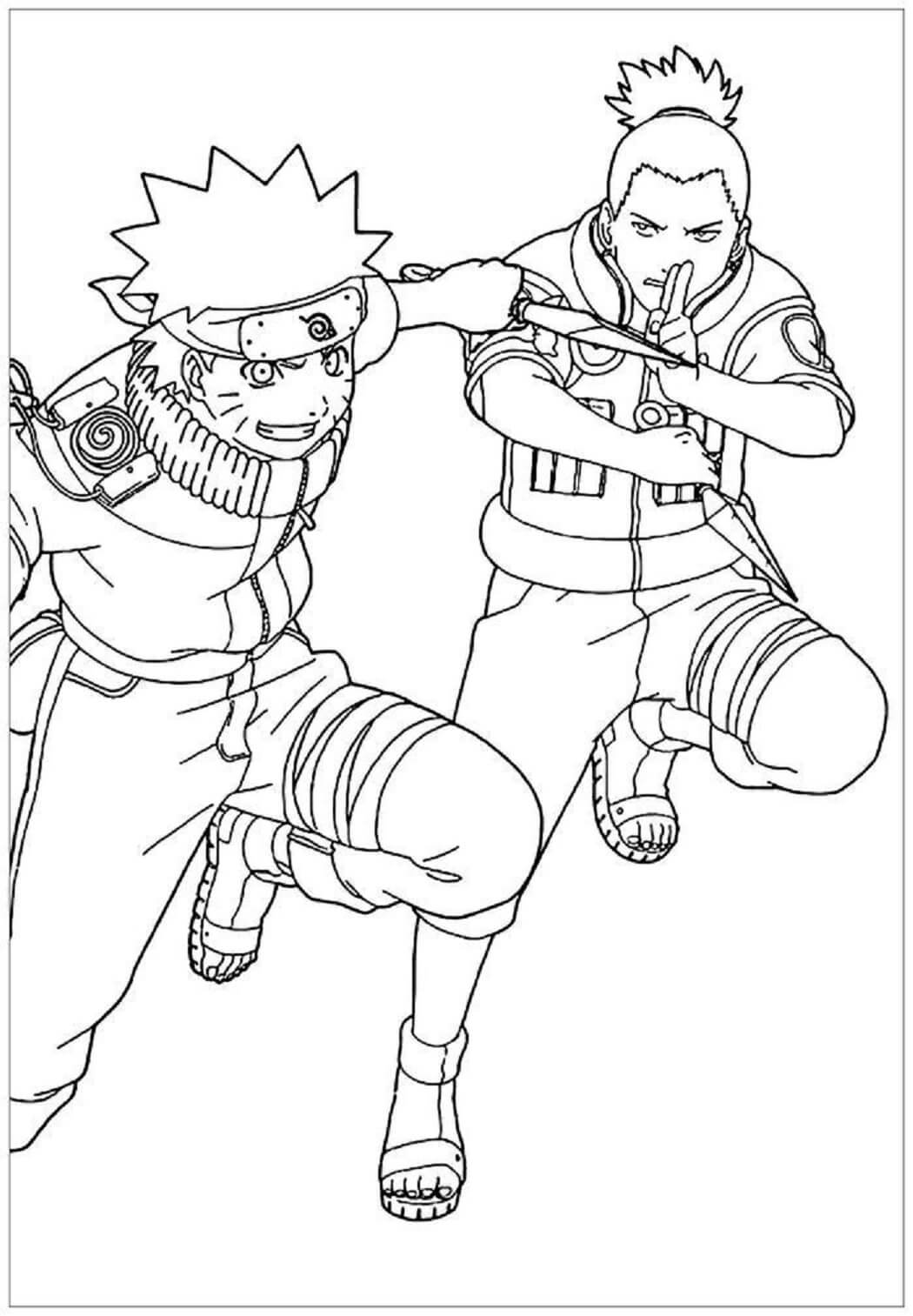 Hauskaa Naruto kanssa Shikamaru Värityskuva