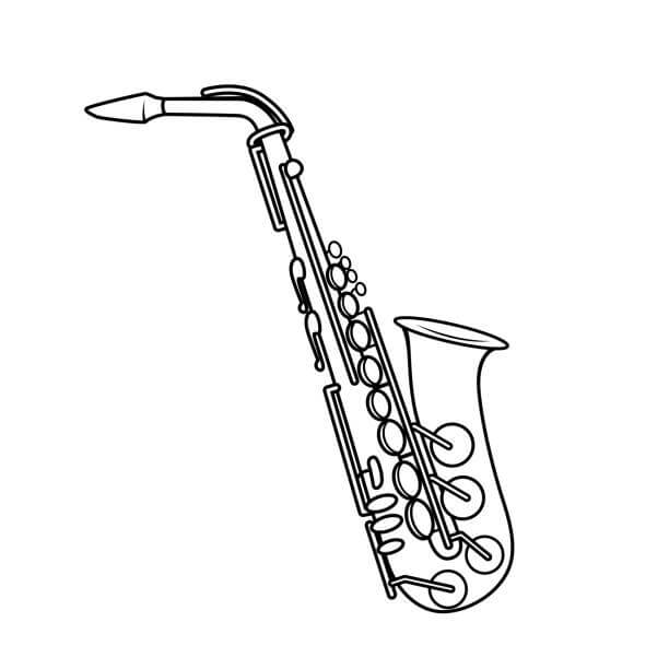 Ihmeellinen saksofoni Värityskuva
