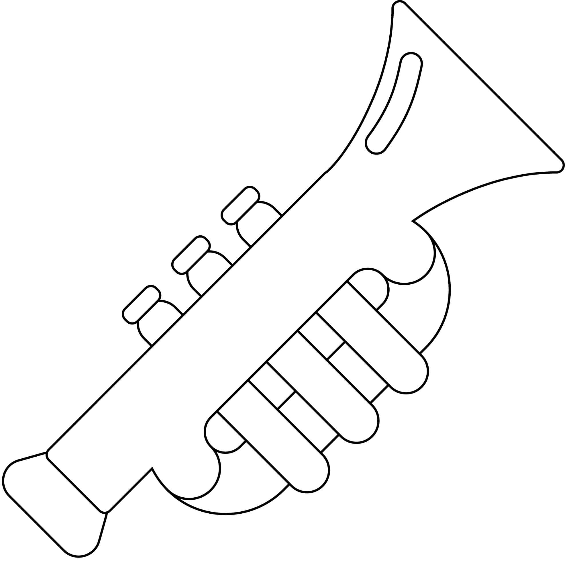 Kaunis trumpetti Värityskuva