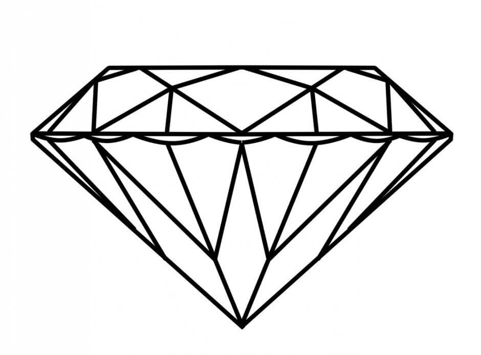 Normaali timantti Värityskuva