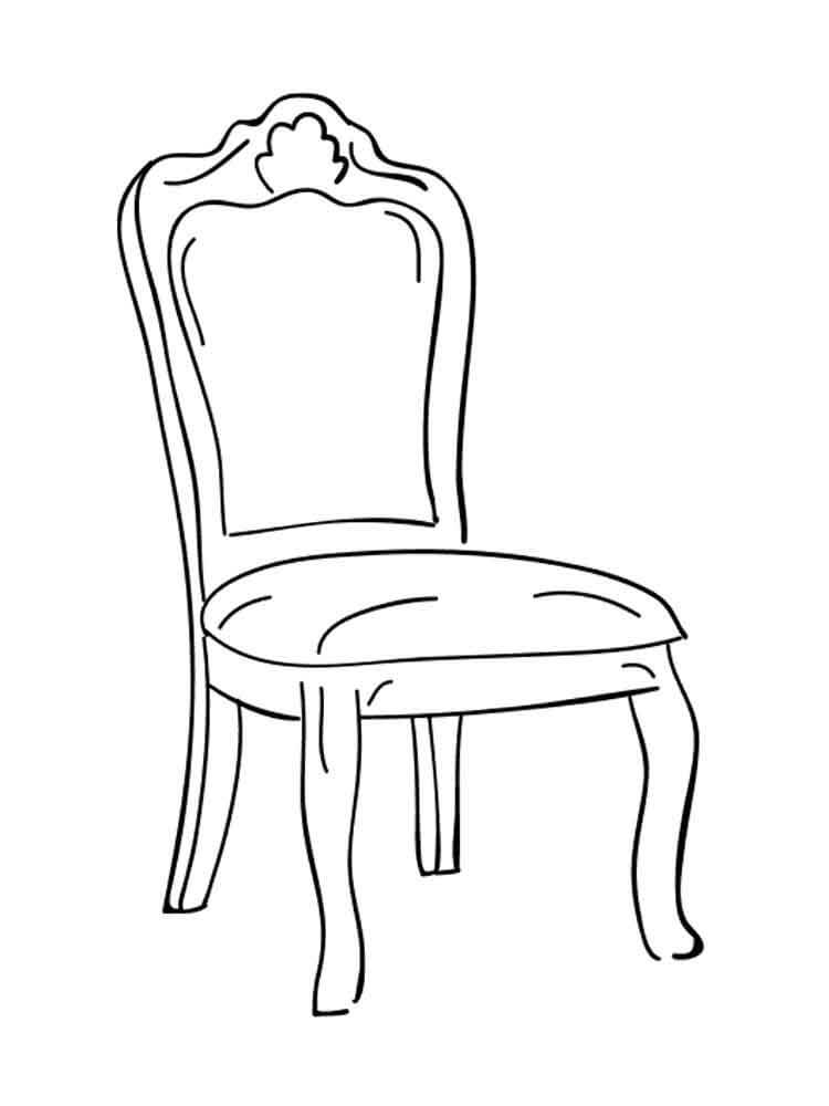 Normaali tuoli Värityskuva