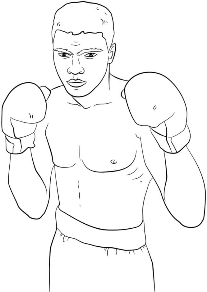 Nyrkkeilijä Muhammad Ali Värityskuva