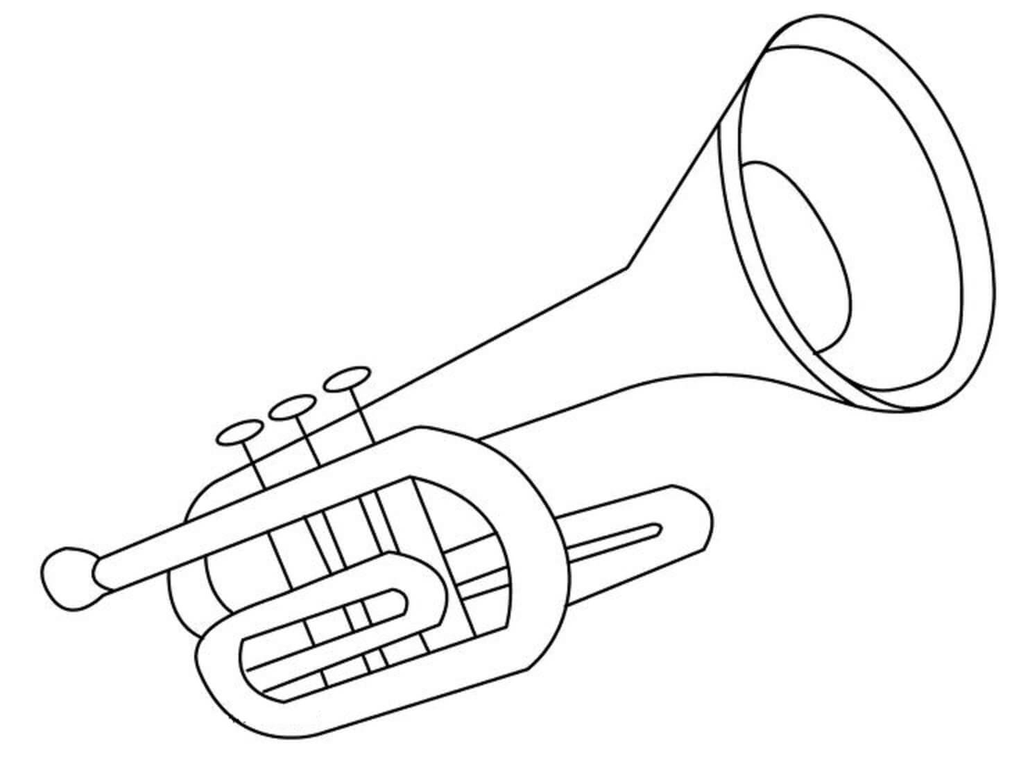 Perus trumpetti Värityskuva