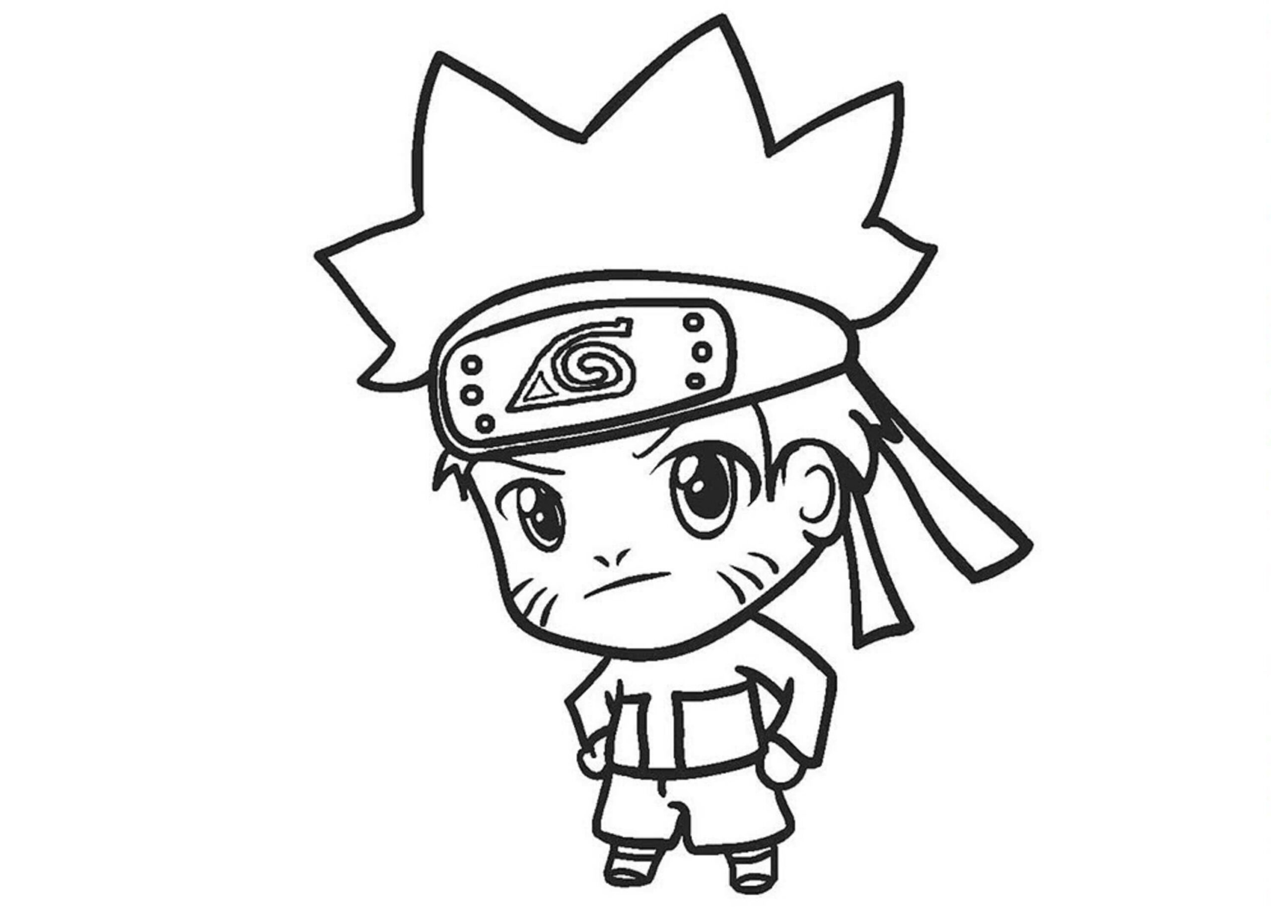 Söpö Chibi Naruto Värityskuva