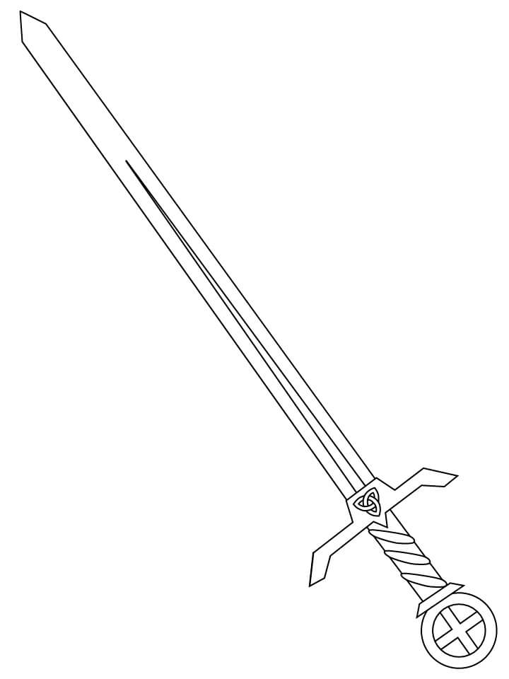 Täydellinen miekka Värityskuva