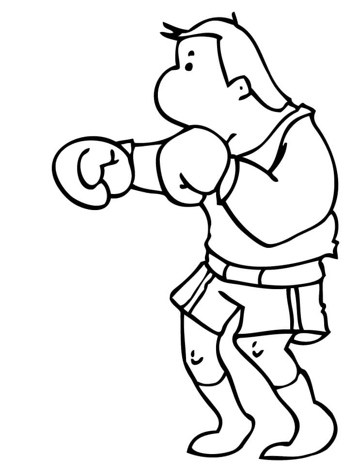 Nyrkkeily coloring page