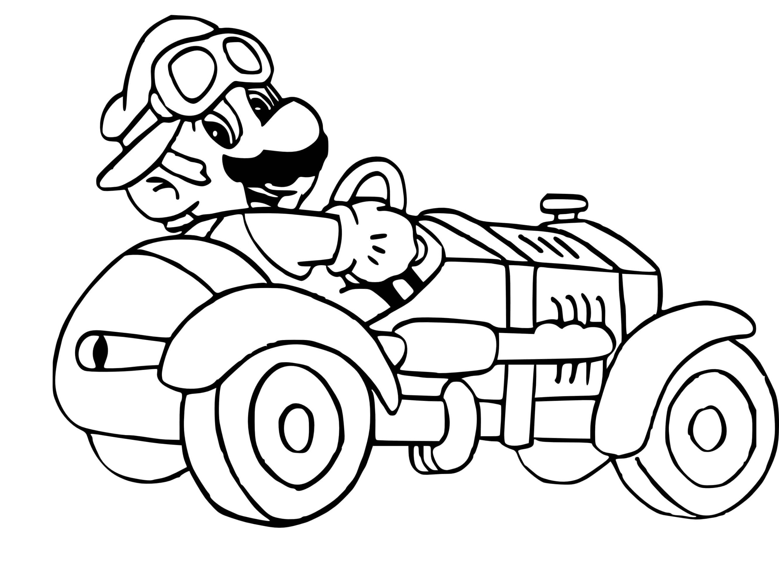 Mario Image Outline Värityskuva