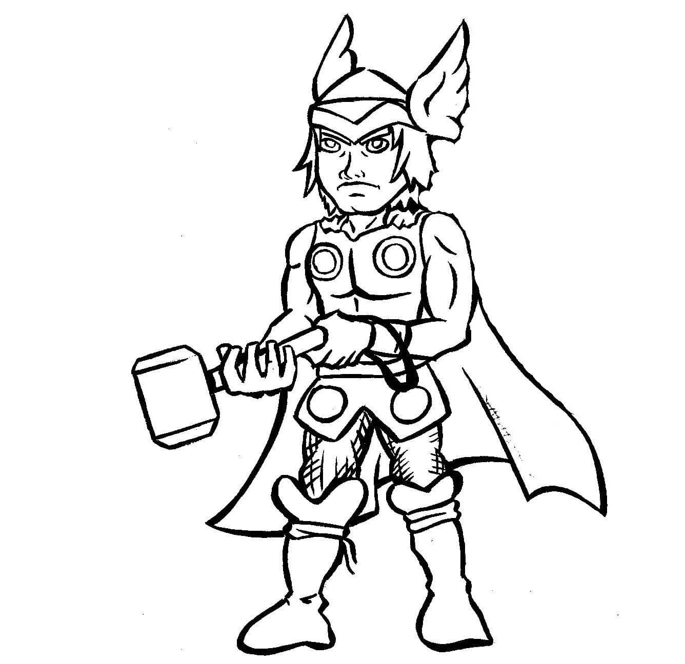 Chibi Thor Värityskuva