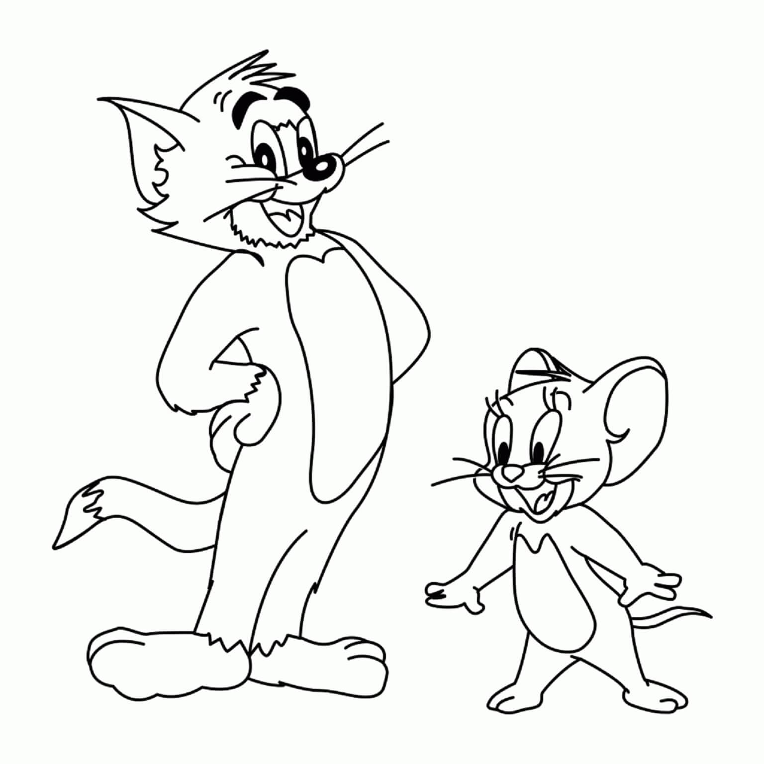 Hauskoja Tom ja Jerry Värityskuva