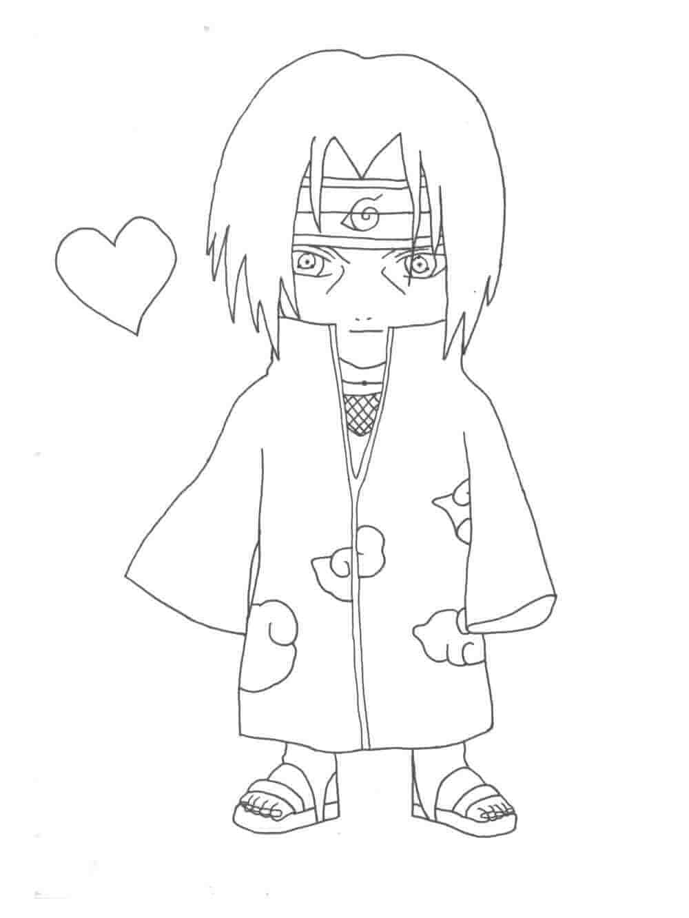 Ihana Chibi Itachi Värityskuva