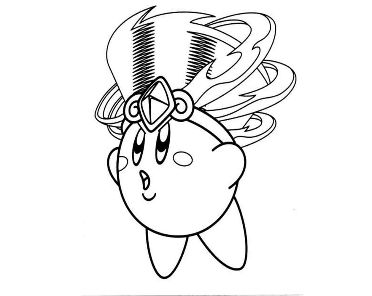 Ihana Kirby-kuva Värityskuva