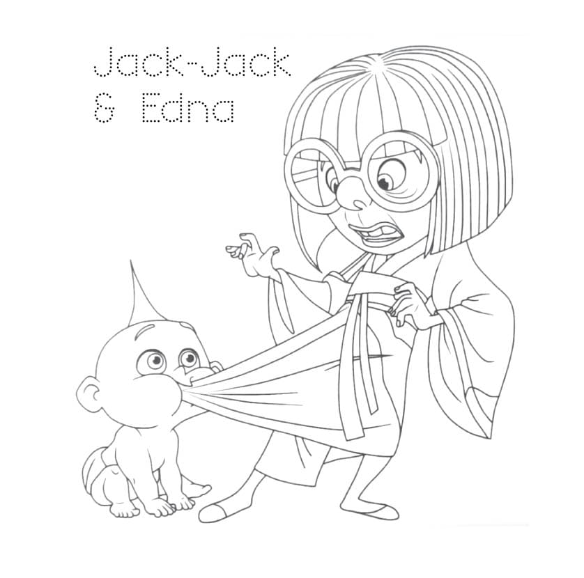 Jack Jack ja Edna Värityskuva
