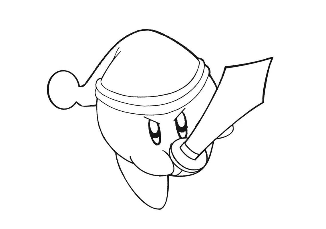 Kirby coloring page