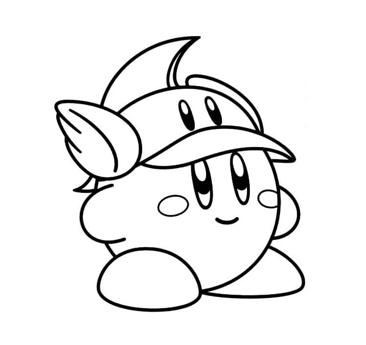 Kuuluisia hahmoja Nintendo Kirby Värityskuva