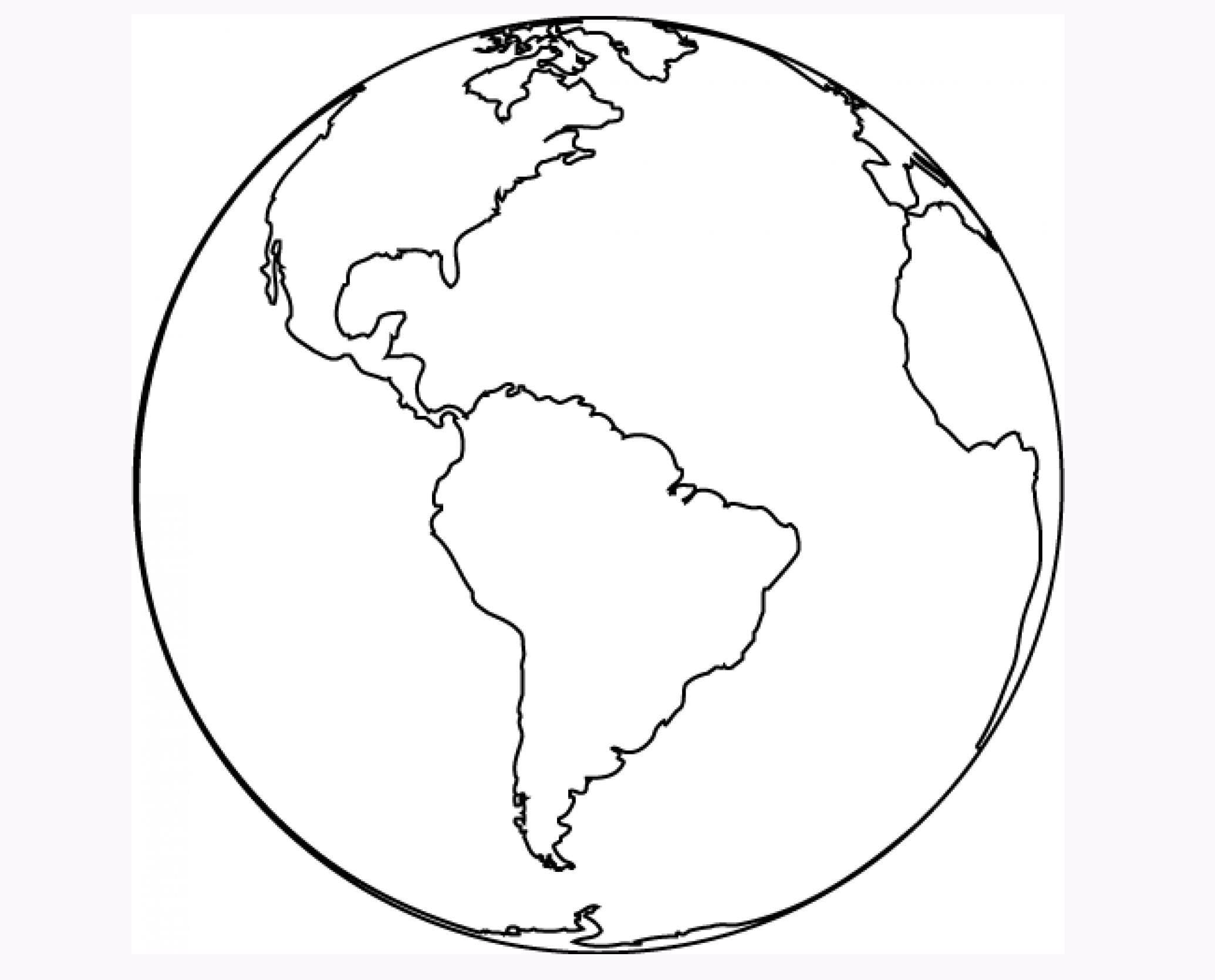 Maailman kartta Värityskuva
