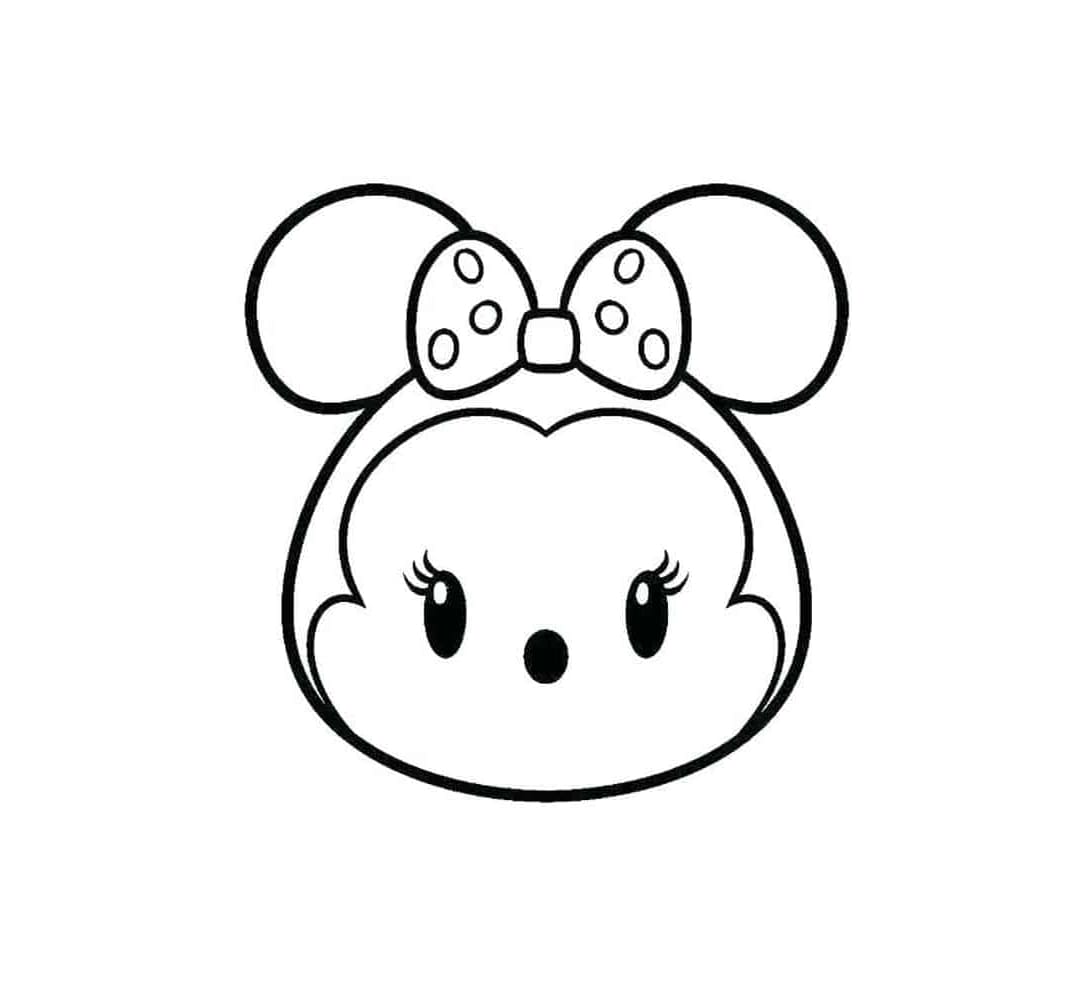 Minnie Tsum Tsum Värityskuva