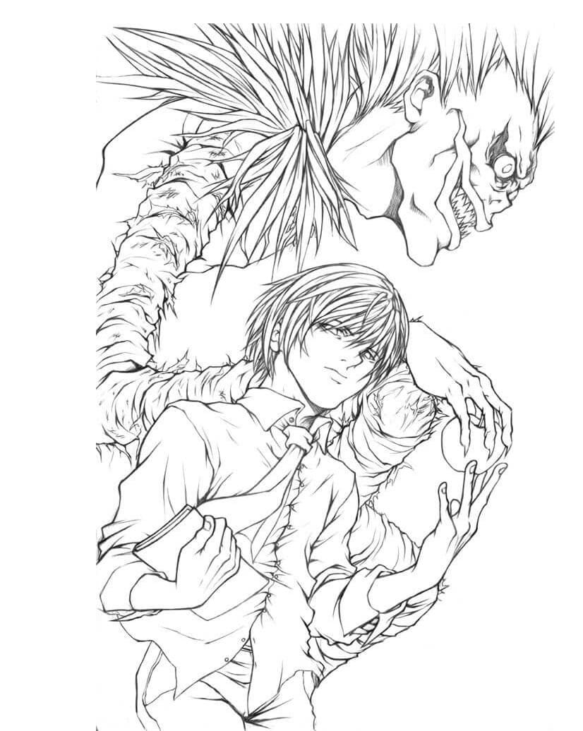 Light Yagami coloring page
