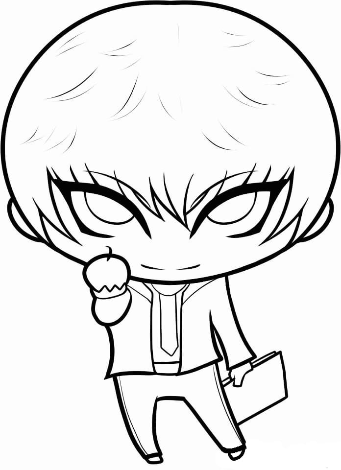 Siisti Chibi Light Yagami Värityskuva